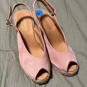 Passat Women's Pink Slingback Espadrille Sandals Size 6.5